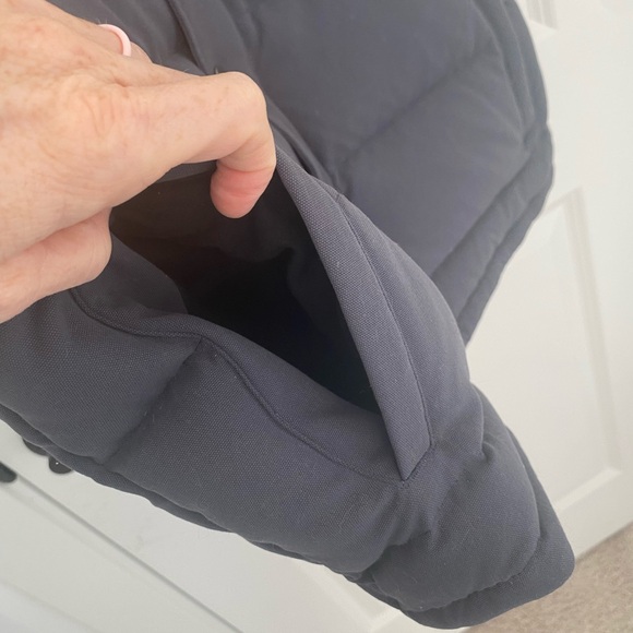 Men’s Patagonia Bivy Down Vest- Tan & Blue - Picture 9 of 10